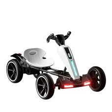 Детский электрокарт M 6277EBR-1 белый с пультом управления фото 14