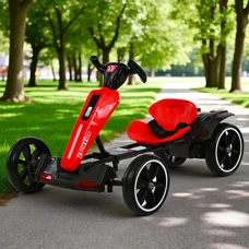 Детский электрокарт M 6277EBR-3 красный с пультом управления