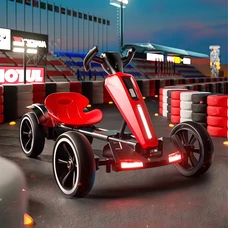 Детский электрокарт M 6277EBR-3 красный с пультом управления фото 14