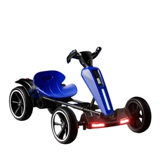 Детский электрокарт M 6277EBR-4 синий с пультом управления фото 21