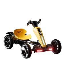 Детский электрокарт M 6277EBR-6 желтый с пультом управления фото 21