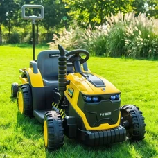 Детский трактор M 6269EBLR-6 желтый каталка - толокар 3 в 1