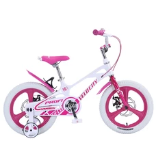 Детский велосипед Prof1 16д. MB16VCG white Velocity белый с боковыми колесиками