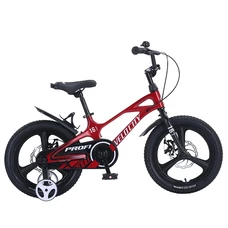 Детский велосипед Prof1 16д. MB16VCB red Velocity красный со страховочными колесиками