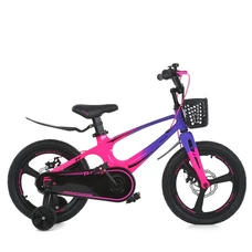 Детский велосипед 16д. MB 161020-8 Prof1 Stellar, корзинка, магниевая рама, розово-фиолетовый фото 14