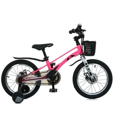 Детский велосипед 16д. Prof1 MB 16Oxic Neon Pink с корзинкой, розовый фото 14