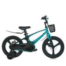 Детский велосипед 14д. Prof1 Stellar MB 141020-11 бирюзовый, корзинка фото 14