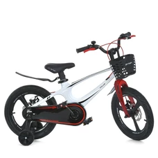Детский велосипед 14д. Prof1 Stellar MB 141020-9 белый, корзинка