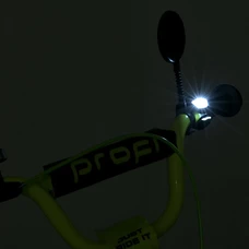 Детский велосипед 14д. MB 14015-1 Prof1 Prime, звонок, фонарик, черно-салатовый фото 63