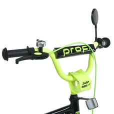 Детский велосипед 16д. MB 16015-1 Prime, фонарик, багажник, черно-салатовый фото 21