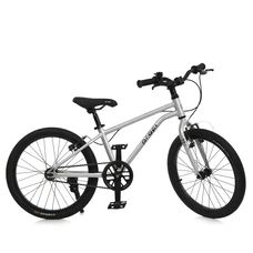Детский велосипед 20д. Prof1 MB 20Lighty Silver, алюминиевая рама, серый