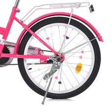 Детский велосипед Prof1 20д. MB 20062-1 Star малиновый, фонарик, зеркало, звонок фото 54