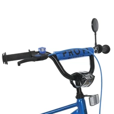 Детский велосипед 20д. Prof1 Brave MB 20022-1 сине-белый, фонарь, багажник, подножка фото 21