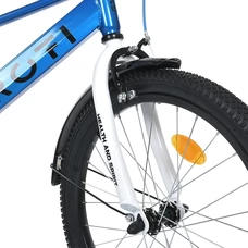 Детский велосипед 20д. Prof1 Brave MB 20022-1 сине-белый, фонарь, багажник, подножка фото 37