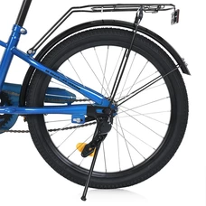 Детский велосипед 20д. Prof1 Brave MB 20022-1 сине-белый, фонарь, багажник, подножка фото 41