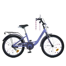 Детский велосипед Prof1 20д. MB 20043-1 Princess, фонарик, багажник, сиреневый фото 14