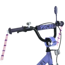 Детский велосипед Prof1 20д. MB 20043-1 Princess, фонарик, багажник, сиреневый фото 21