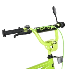 Детский велосипед Prof1 20д. MB 20013-1 Prime, салатовый, фонарик, багажник фото 21