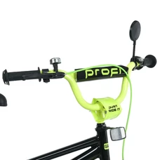 Детский велосипед Prof1 20д. MB 20015-1 Prime, черно-салатовый, фонарик, багажник фото 21