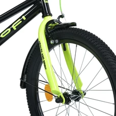 Детский велосипед Prof1 20д. MB 20015-1 Prime, черно-салатовый, фонарик, багажник фото 37