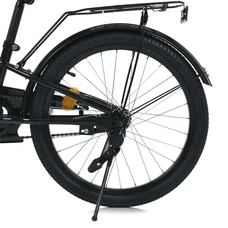 Детский велосипед Prof1 20д. MB 20015-1 Prime, черно-салатовый, фонарик, багажник фото 54