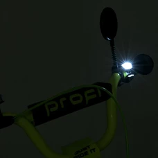 Детский велосипед Prof1 20д. MB 20015-1 Prime, черно-салатовый, фонарик, багажник фото 63