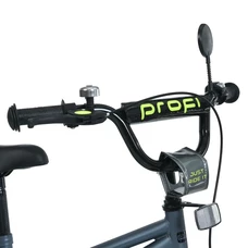 Детский велосипед Prof1 18д. MB 18014-1 Prime, серый, фонарик, зеркало, звонок фото 21