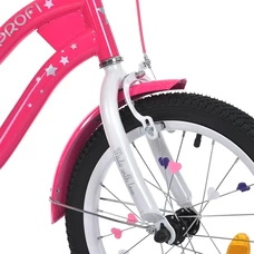 Детский велосипед для девочки 16д. MB 16062-1 Prof1 Star, с фонариком, малиновый фото 37