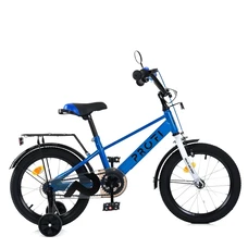 Детский велосипед Prof1 16д. MB 16022 Brave, с фонариком, сине-белый фото 14