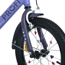 Детский велосипед Prof1 16д. MB 16043-1 Princess с фонариком, сиреневый фото 37