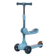 Детский самокат JR3-174-BL беговел голубой 3 в 1