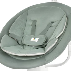 Убаюкивающий центр - шезлонг 9313 серый 2 в 1 наклон спинки регулируется фото 21