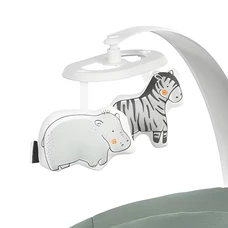 Убаюкивающий центр - шезлонг 9313 серый 2 в 1 наклон спинки регулируется фото 41