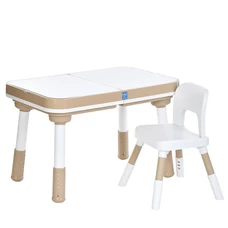 Детский столик Bambi M 6320-13 бежевый со стульчиком съемная столешница