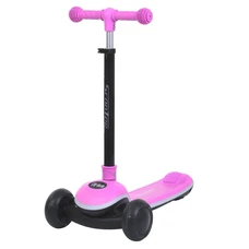 Детский самокат 8899-black черный iTrike Maxi-big с подсветкой колес