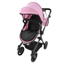 Коляска для куклы 2 в 1 Carrello Alfa 9707 Pink розовая с сумочкой фото 21