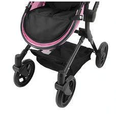 Коляска для куклы 2 в 1 Carrello Alfa 9707 Pink розовая с сумочкой фото 37