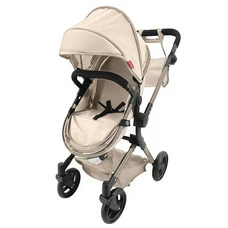 Коляска для куклы 2 в 1 Carrello Alfa 9707 Cream кремовая с сумочкой фото 21