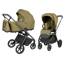 Универсальная коляска 2 в 1 Carrello Ultra CRL-6556 Clover Green оливковая с сумочкой фото 14