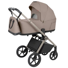 Универсальная коляска 2 в 1 Carrello Ultra CRL-6556 Vintage Beige бежевая с сумочкой