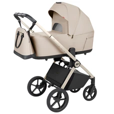 Универсальная коляска 2 в 1 Carrello Ultra CRL-6556 Polar Beige светло-бежевая с сумочкой