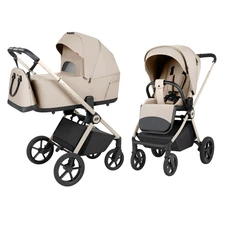 Универсальная коляска 2 в 1 Carrello Ultra CRL-6556 Polar Beige светло-бежевая с сумочкой фото 14