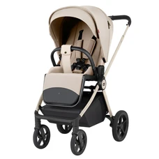 Универсальная коляска 2 в 1 Carrello Ultra CRL-6556 Polar Beige светло-бежевая с сумочкой фото 21