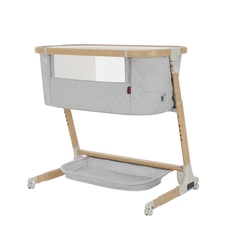Детская кроватка Carrello Prima CRL-16504 Cloud Grey серая с функцией укачивания
