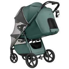 Прогулочная коляска Carrello Bravo Lite CRL-5529 County Green зеленая с чехлом на ножки фото 21