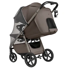 Прогулочная коляска Carrello Bravo Lite CRL-5529 Derby Brown коричневая с чехлом на ножки фото 14