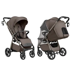 Прогулочная коляска Carrello Bravo Lite CRL-5529 Derby Brown коричневая с чехлом на ножки фото 63