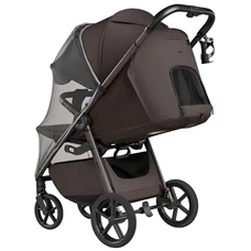 Прогулочная коляска Carrello Bravo Lite CRL-5529 Supreme Brown темно-коричневая с чехлом на ножки фото 14