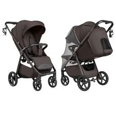 Прогулочная коляска Carrello Bravo Lite CRL-5529 Supreme Brown темно-коричневая с чехлом на ножки фото 21