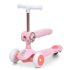 Детский самокат iTrike JR3-170-3-P розовый беговел со съемным сиденьем